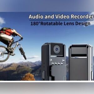 Audio and Video Recorder with Rotatable Lens